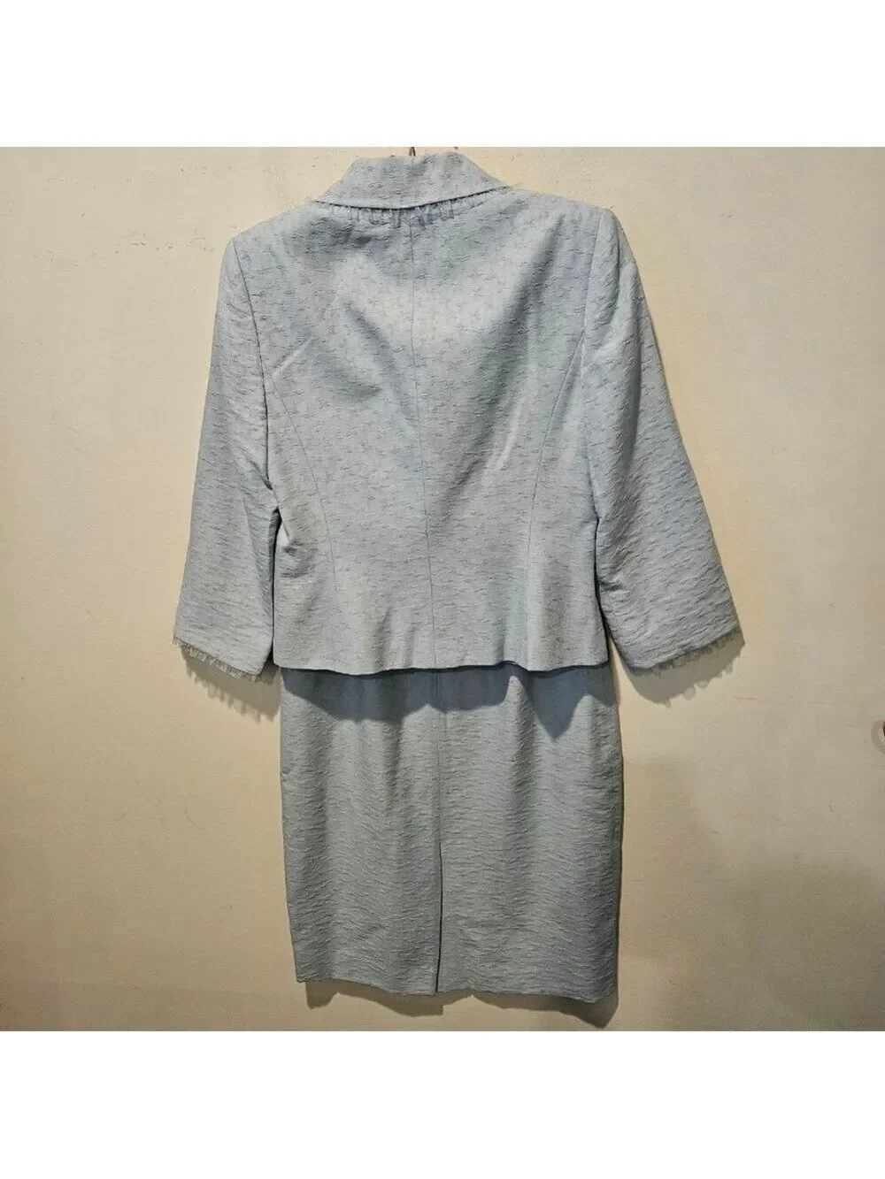 Women's b.bennett Vintage 90s Light Blue Skirt Suit Size 8